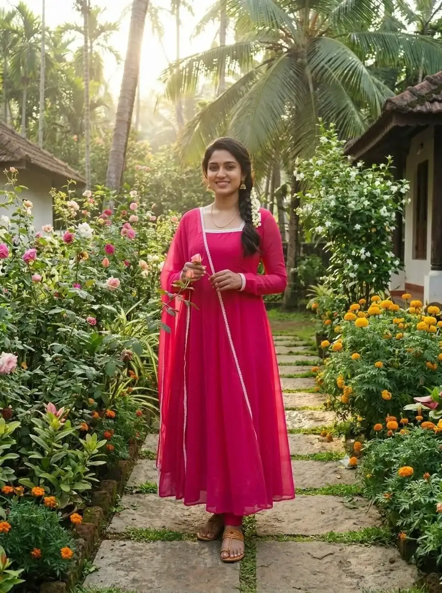 Fox Georget Gown with dupatta